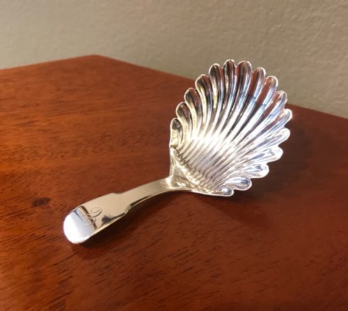 George III Scottish Silver Caddy Spoon
