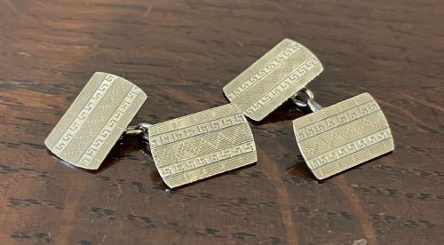 Good Pair of Art Deco 9ct Gold Cufflinks, Chester