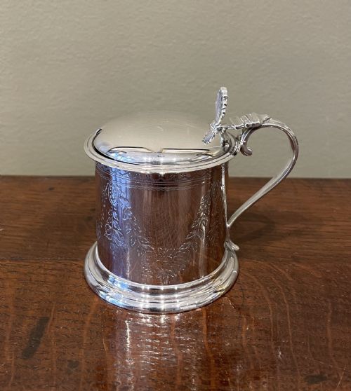 Large Victorian Drum Mustard by Frederick Elkington