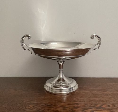 Large Edwardian Solid Silver Tazza, Chester 1906
