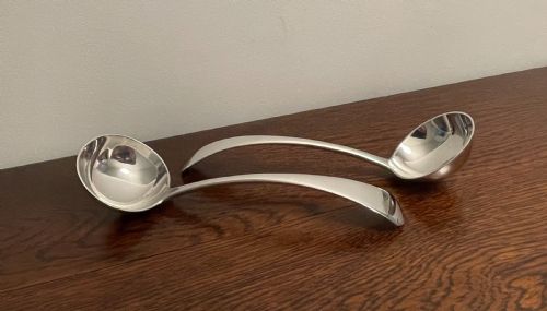 Quality Victorian Solid Silver Ladles, 1898