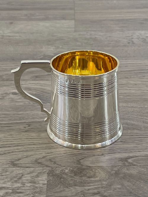 George III Scottish Solid Silver Tankard, Hallmarked Edinburgh 1811 by P Cunningham & Sons