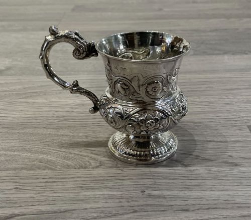 William IV Solid Silver Christening Mug, Hallmarked London 1831