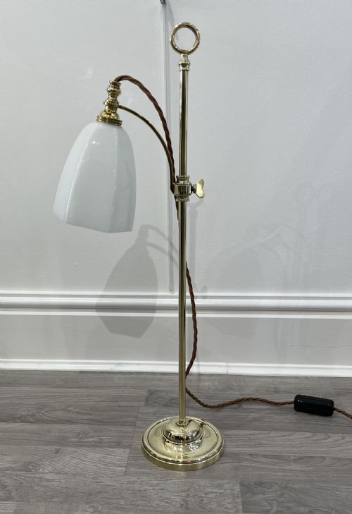 Edwardian Brass Desk Students Lamp
