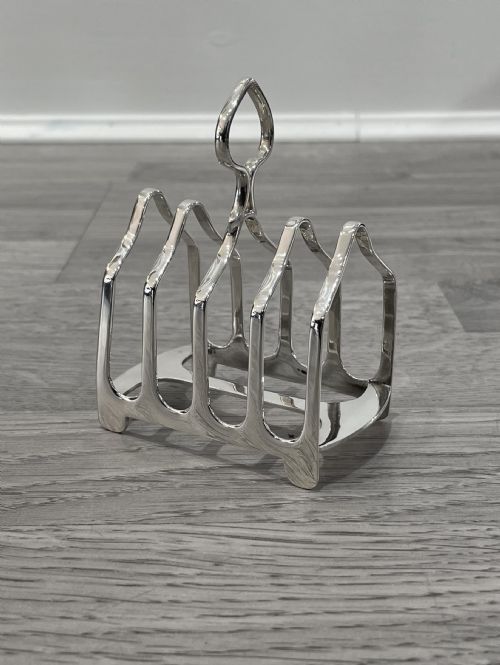 George V Solid Silver Toast Rack