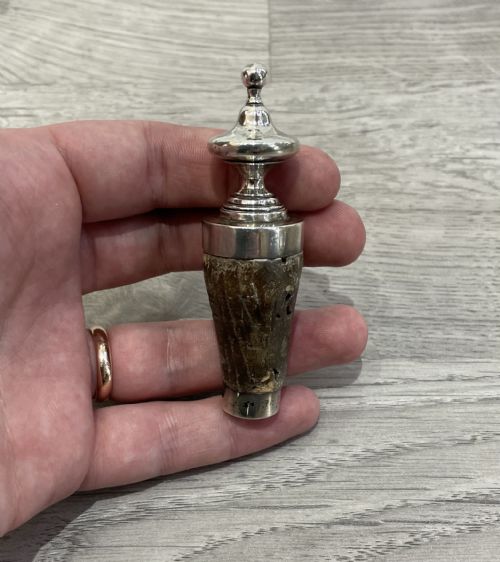 Georgian Old Sheffield Plate Wine Bottle Stopper, Circa 1820.