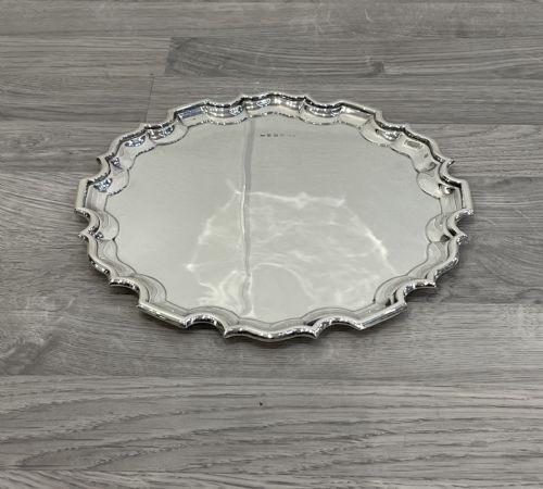 George VI Solid Silver Salver Tray