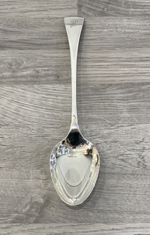 Victorian Solid Silver Serving Basting Spoon
