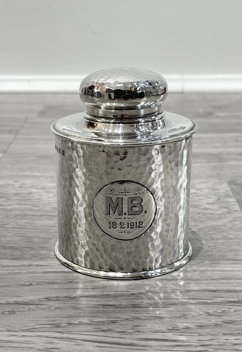 Quality Edwardian Solid Silver Tea Caddy