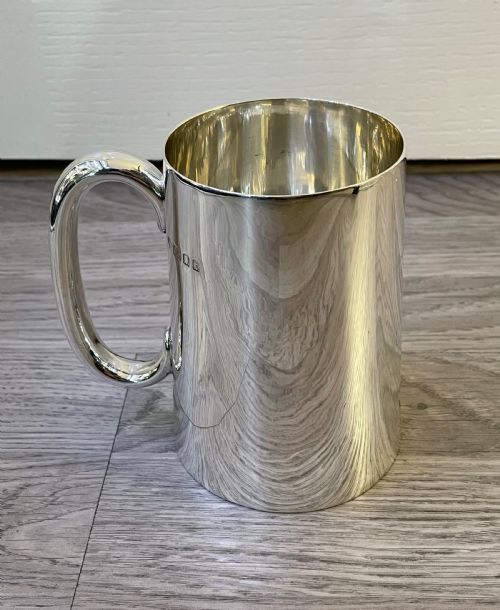 George V Solid Silver Pint Tankard, 1934