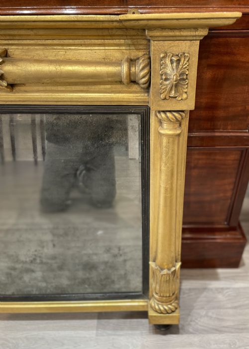 fig 1. Regency Gilt Wood Over Mantle Mirror