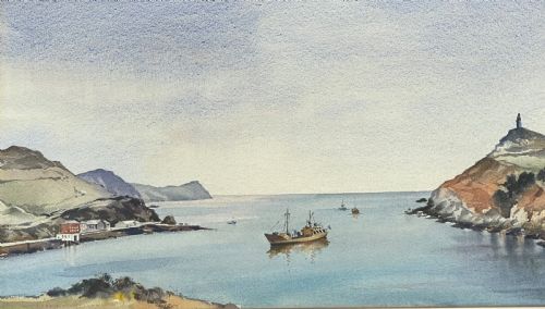 John Hobson Nicholson Watercolour, Port Erin, Isle of Man