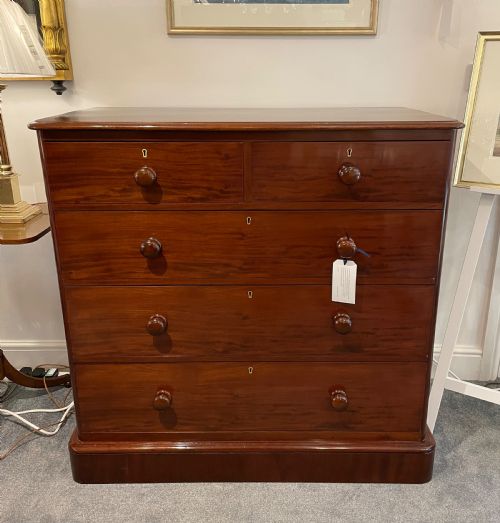 fig 1. Victorian Mahogany Chest of Drawers by Heals & Sons