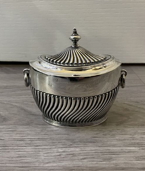 Edwardian Solid Silver Tea Caddy by Carrington