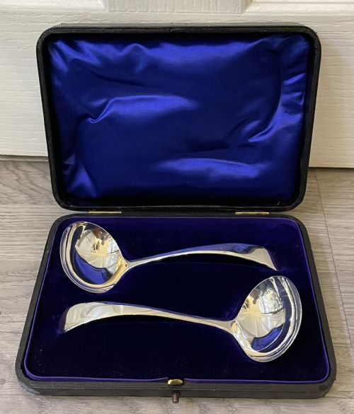 Good Pair of Victorian Solid Silver Ladles, Chester 1899