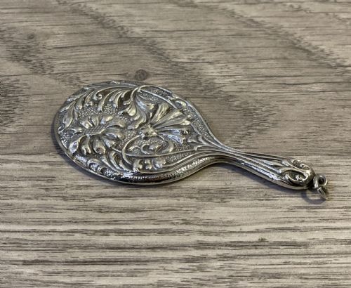 Miniature Silver Chatelaine Mirror by Crisford & Norris