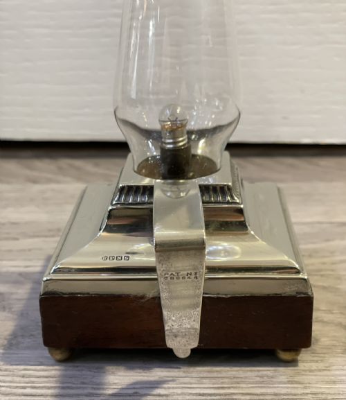 fig 1. Rare 1930s Silver Plated ‘go To Bed’ Lamp Torch