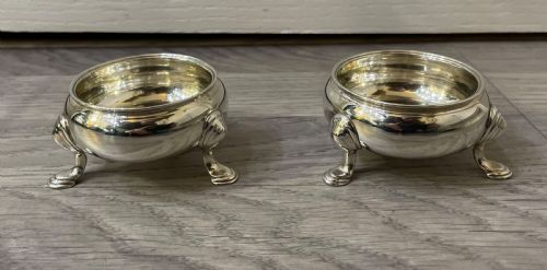 Pair George III Solid Silver Salts