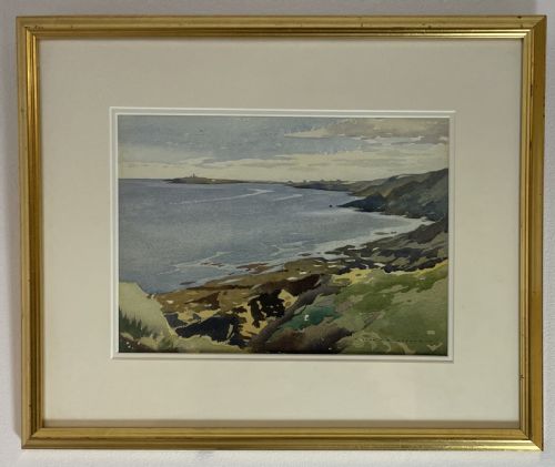 John Hobson Nicholson Watercolour, Langness Isle of Man
