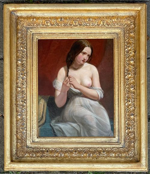 Nude Oil Painting Attributed William Etty