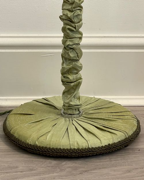 1930S SILK COVERED STANDARD LAMP - ADDITIONAL PHOTO 3