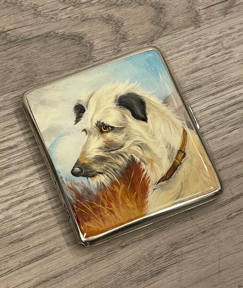 George V Silver & Enamel Cigarette Case by Asprey