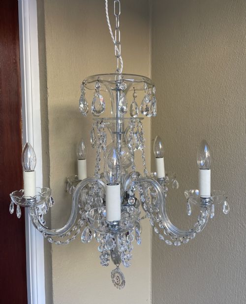 Impressive Bohemian Glass Chandelier