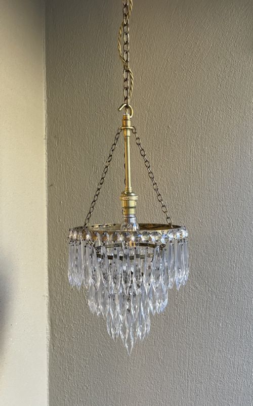 A Pretty Three Tier Waterfall Chandelier