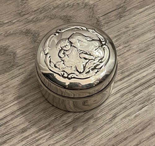 Art Nouveau Silver Jewellery Trinket Box, Chester