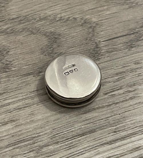 Good Edwardian Silver Pill Box, Chester