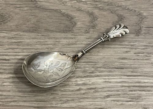 William IV Silver Caddy Spoon by George Unite