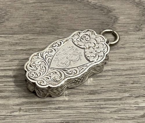 Victorian Silver Viniagrette, 1897