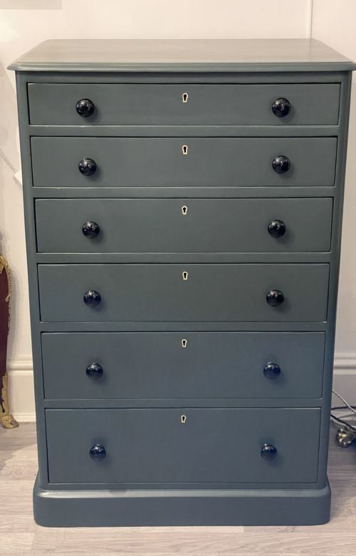 Victorian Painted Pine Chest of Drawers by Heal & Sons