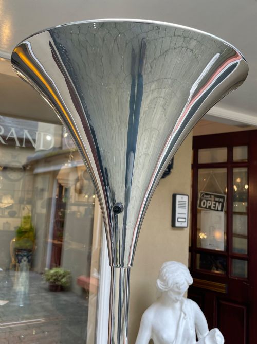 fig 1. Art Deco Chrome Uplighter Standard Lamp By GEC
