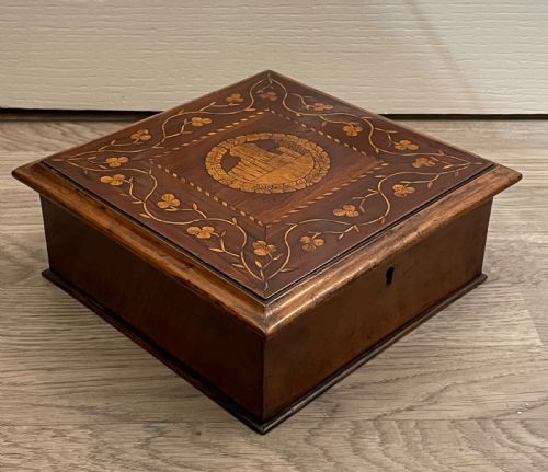 A Good 19th Century Killarney Ware Box