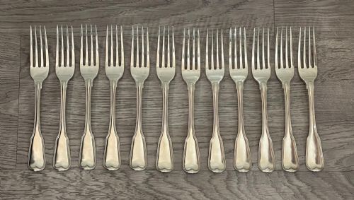 Set 12 George III Silver Dinner Forks, 1806