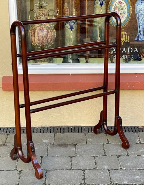 Edwardian Mahogany Towel Rail