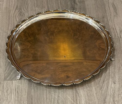 Good George V Silver Salver Tray
