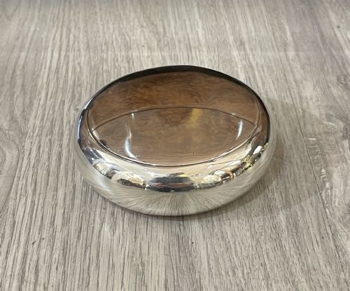 Victorian Solid Silver Pebble Shaped Snuff Box, George Unite