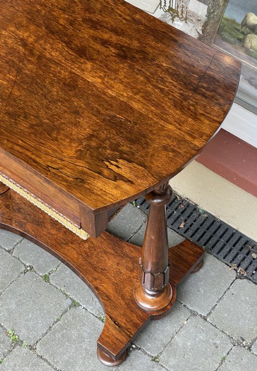EARLY VICTORIAN ROSEWOOD SEWING TABLE MANNER OF GILLOWS - ADDITIONAL PHOTO 1