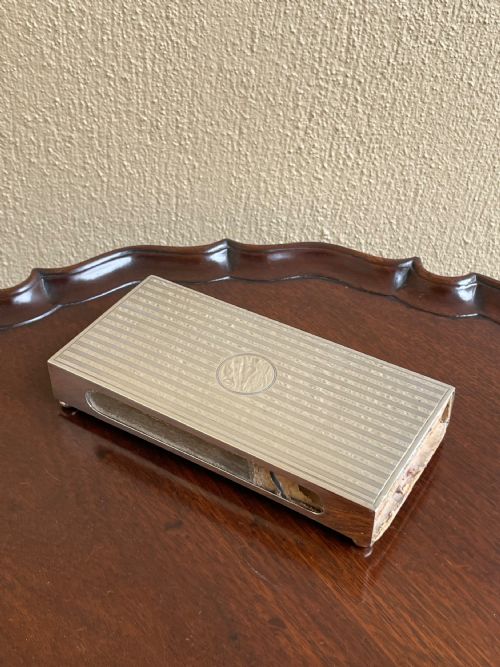 Very Large Silver Match Box Holder by Mappin & Webb