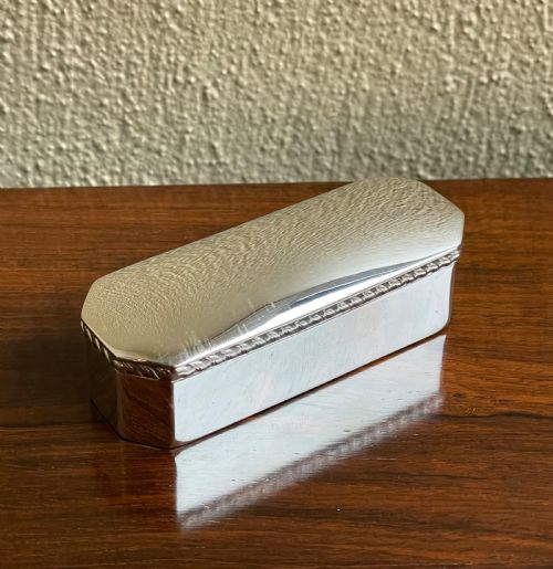 Victorian Silver Table Snuff Box, 1899