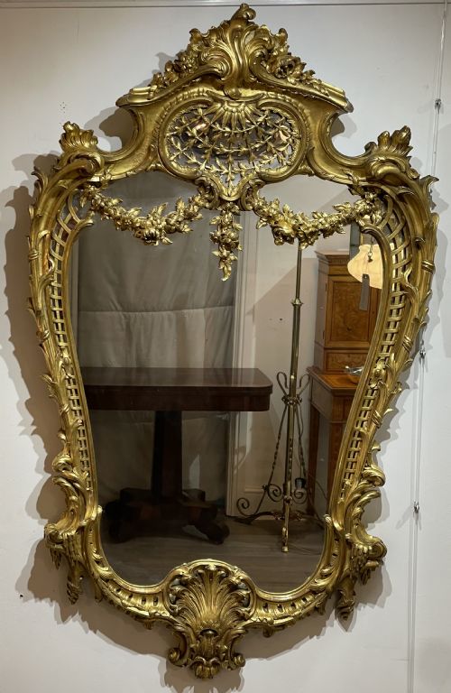 Incredible French Giltwood Wall Mirror by Paul Sormani