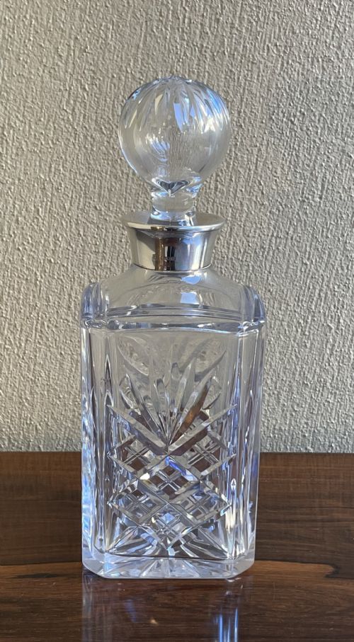 Elizabeth II Silver Mounted Cut Glass Decanter 1
