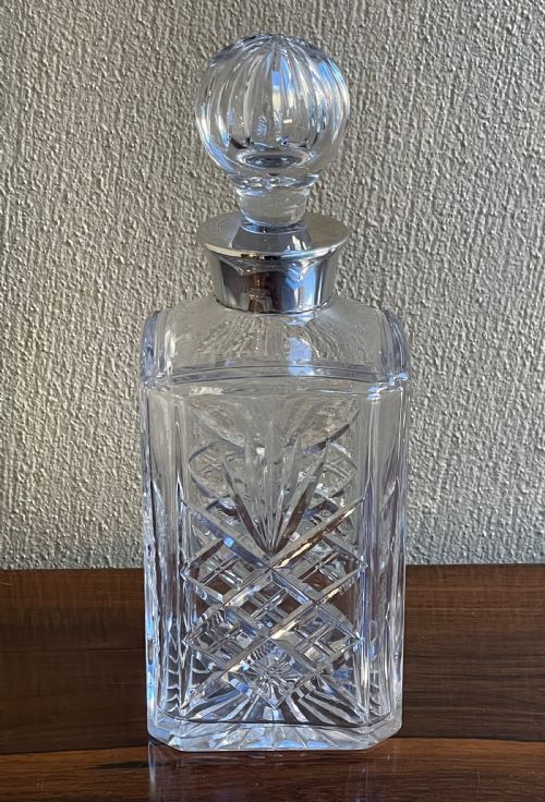 Elizabeth II Silver Mounted Cut Glass Decanter 2