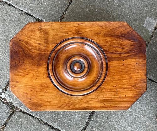 RARE PAIR OF REGENCY YEW WOOD CANDLE STAND STOOLS - ADDITIONAL PHOTO 1