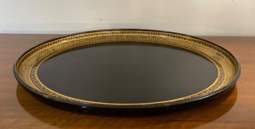 LARGE 19TH CENTURY TOLE TRAY BY BENETFINK CO - ADDITIONAL PHOTO 2