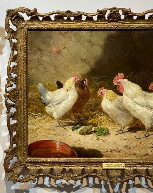 VICTORIAN FARMYARD OIL PAINTING BY PERCIVAL GLENFERN - ADDITIONAL PHOTO 4