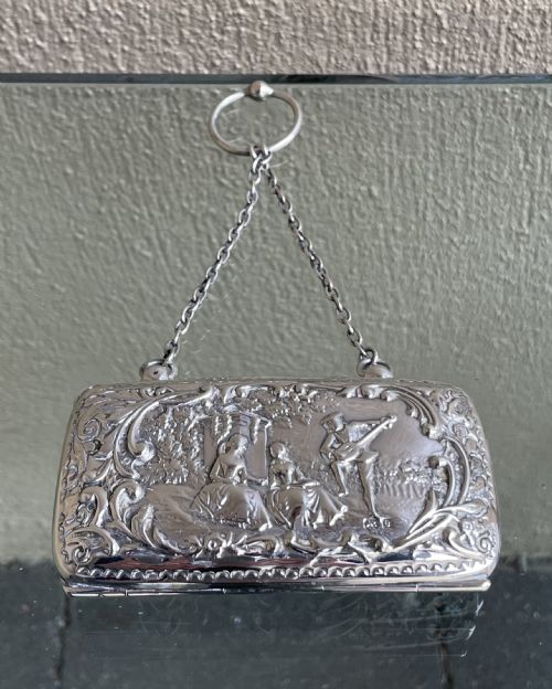 VERY ATTRACTIVE SILVER LADIES PURSE - ADDITIONAL PHOTO 2
