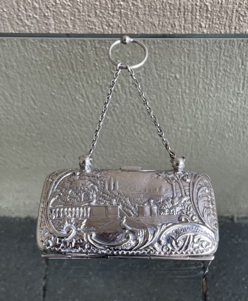 VERY ATTRACTIVE SILVER LADIES PURSE - ADDITIONAL PHOTO 3